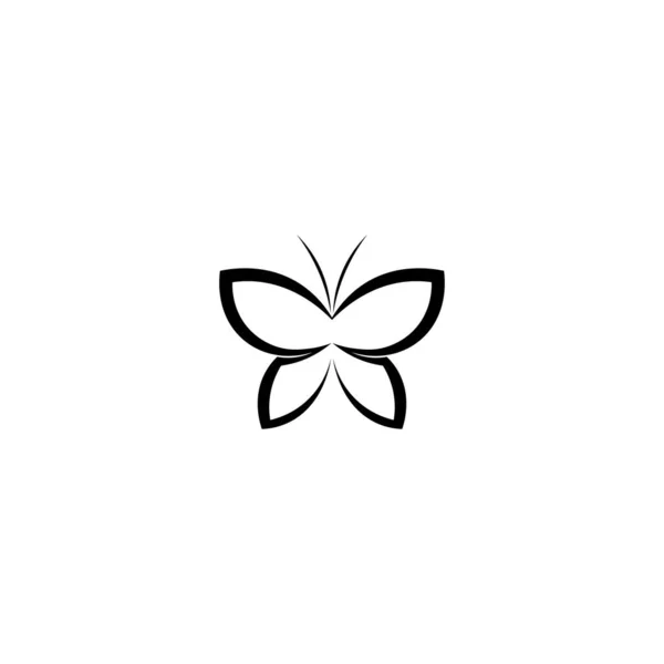 Векторная Бабочка Концептуальная Простая Красочная Икона Logo Vector Animal — стоковый вектор