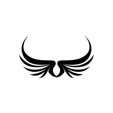 Falcon Wings Logo Şablonu vektör logo tasarımı