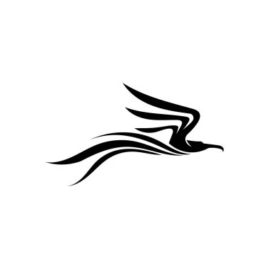 Falcon Wings Logo Şablonu vektör logo tasarımı