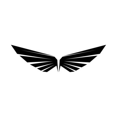 Falcon Wings Logo Şablonu vektör logo tasarımı