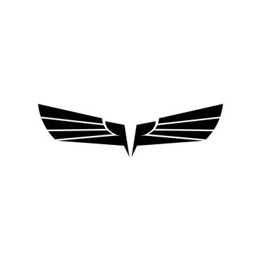 Falcon Wings Logo Şablonu vektör logo tasarımı