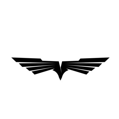 Falcon Wings Logo Şablonu vektör logo tasarımı