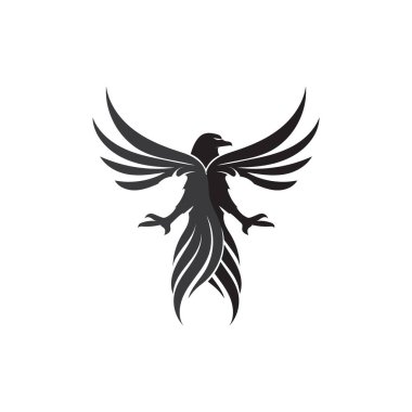 Falcon Wings Logo Şablonu vektör logo tasarımı