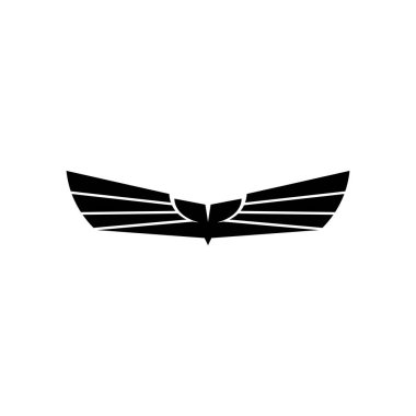 Falcon Wings Logo Şablonu vektör logo tasarımı
