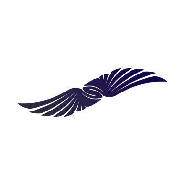 Falcon Wings Logo Şablonu vektör logo tasarımı