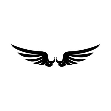 Falcon Wings Logo Şablonu vektör logo tasarımı