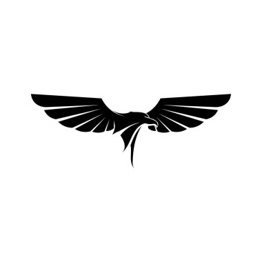 Falcon Wings Logo Şablonu vektör logo tasarımı