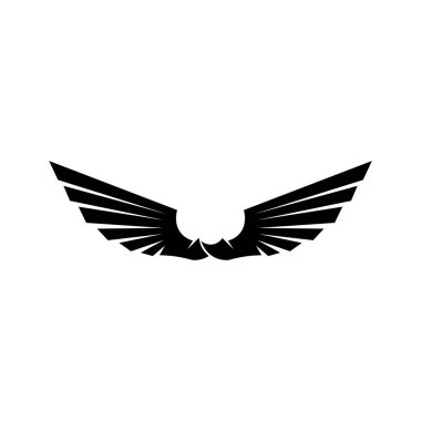 Falcon Wings Logo Şablonu vektör logo tasarımı