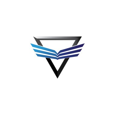 Falcon Wings Logo Şablonu vektör logo tasarımı
