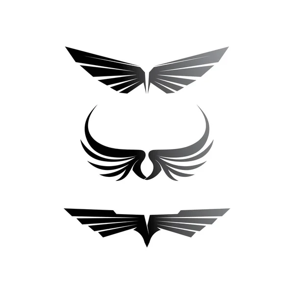 Falcon Wings Logo Vorlage Vektor Ikone Logo Design — Stockvektor