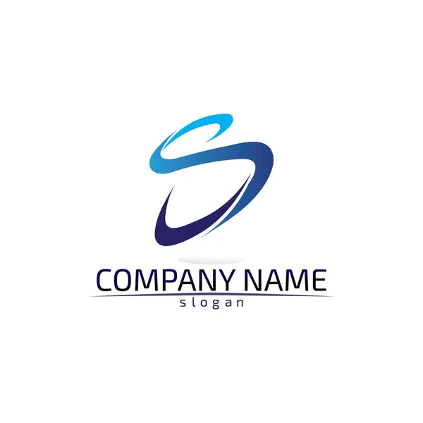Firmenname Logo Auf Weißem Hintergrund — Stockvektor