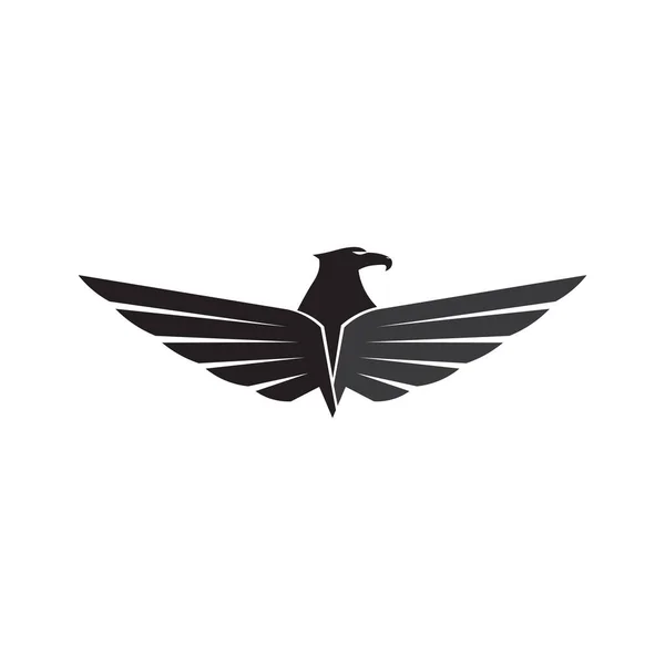 Falcon Wings Logo Plantilla Vector Icono Logo Diseño — Vector de stock