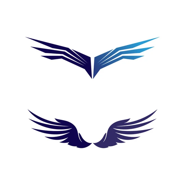 Falcon Wings Logo Plantilla Vector Icono Logo Diseño — Vector de stock