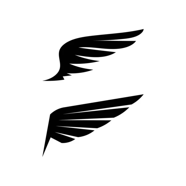 Falcon Wings Logo Template Icone Vettoriali Logo Design — Vettoriale Stock