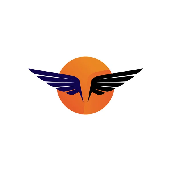 Falcon Wings Logo Plantilla Vector Icono Logo Diseño — Vector de stock