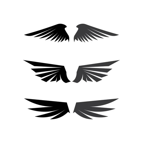 Falcon Wings Logo Template Vectoriel Icône Logo Design — Image vectorielle