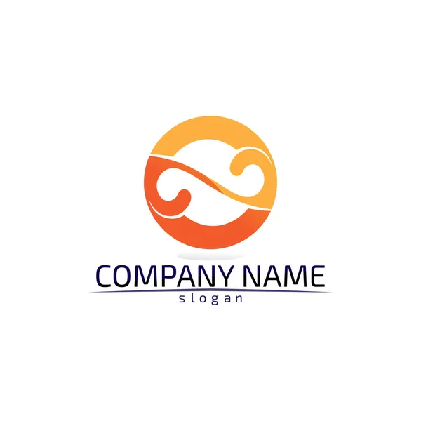 Infinity Logo Und Symbolvorlage Symbole App Design — Stockvektor