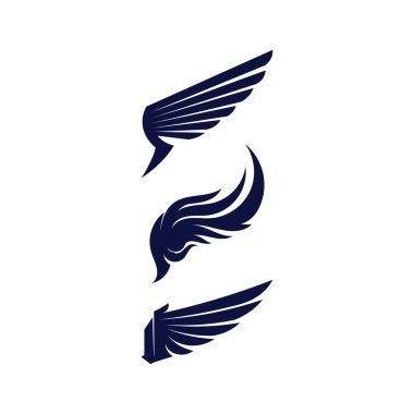 Falcon Wings Logo Şablonu vektör logo tasarımı
