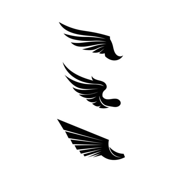 Falcon Wings Logo Template Vector Icon Logo Design — Stock Vector