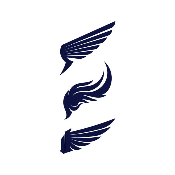 Falcon Wings Logo Plantilla Vector Icono Logo Diseño — Vector de stock