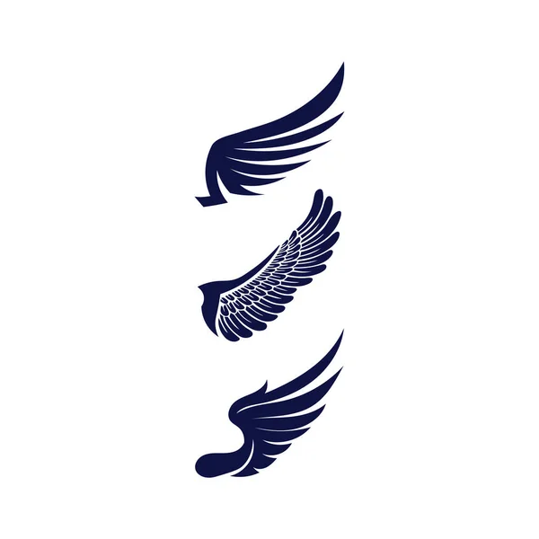 Falcon Wings Logo Vorlage Vektor Ikone Logo Design — Stockvektor