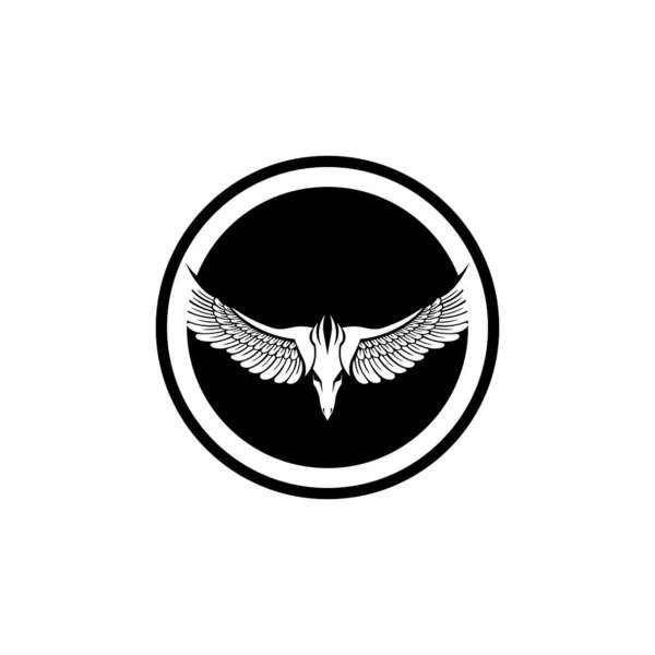 Falcon Wings Logo Template Vector Icon Logo Design — Stock Vector