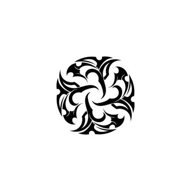 kabile etnik dövme ikonu vektör illüstrasyon tasarımı