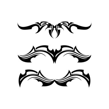 kabile etnik dövme ikonu vektör illüstrasyon tasarımı