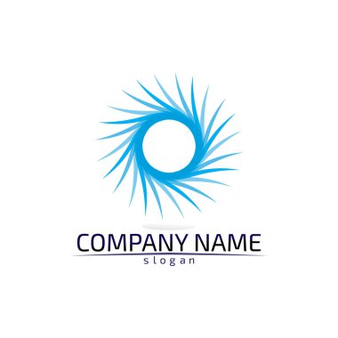 Ses dalgaları vektör çizim şablonu