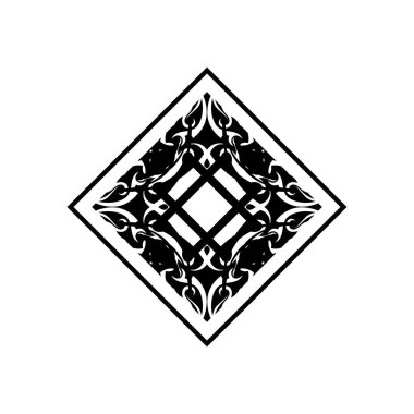 kabile etnik dövme ikonu vektör illüstrasyon tasarımı