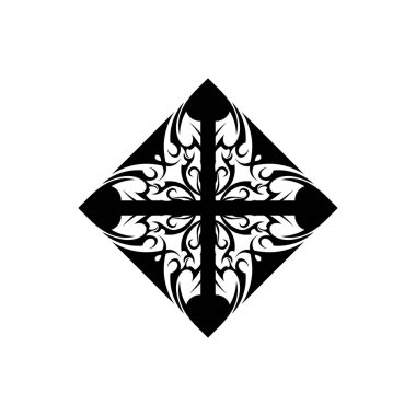 kabile etnik dövme ikonu vektör illüstrasyon tasarımı