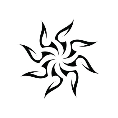 kabile etnik dövme ikonu vektör illüstrasyon tasarımı