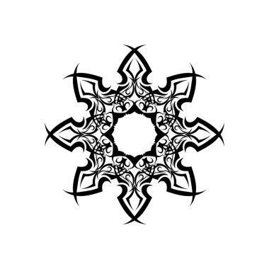 kabile etnik dövme ikonu vektör illüstrasyon tasarımı