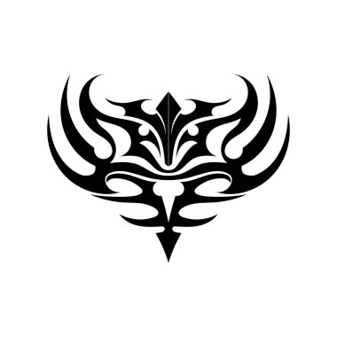 kabile etnik dövme ikonu vektör illüstrasyon tasarımı