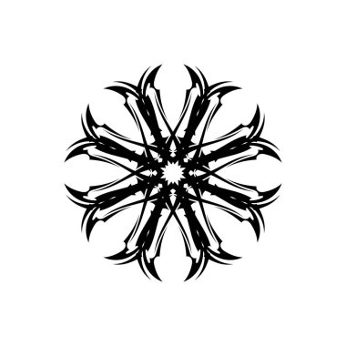 kabile etnik dövme ikonu vektör illüstrasyon tasarımı