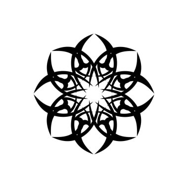 kabile etnik dövme ikonu vektör illüstrasyon tasarımı