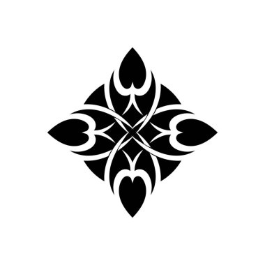 kabile etnik dövme ikonu vektör illüstrasyon tasarımı