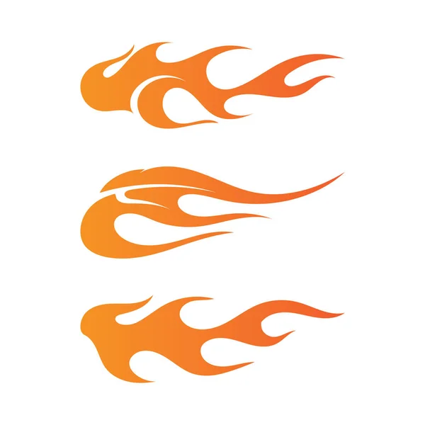 Feuer Flamme Natur Logo Und Symbole Symbole Vorlage — Stockvektor