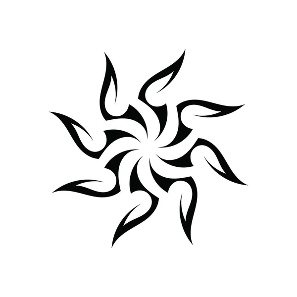 Illustration Vectorielle Icône Tatouage Ethnique Tribal — Image vectorielle