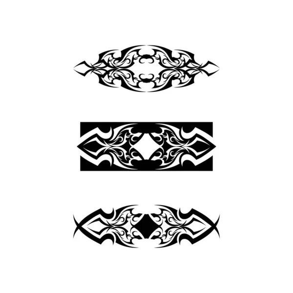 Illustration Vectorielle Icône Tatouage Ethnique Tribal — Image vectorielle