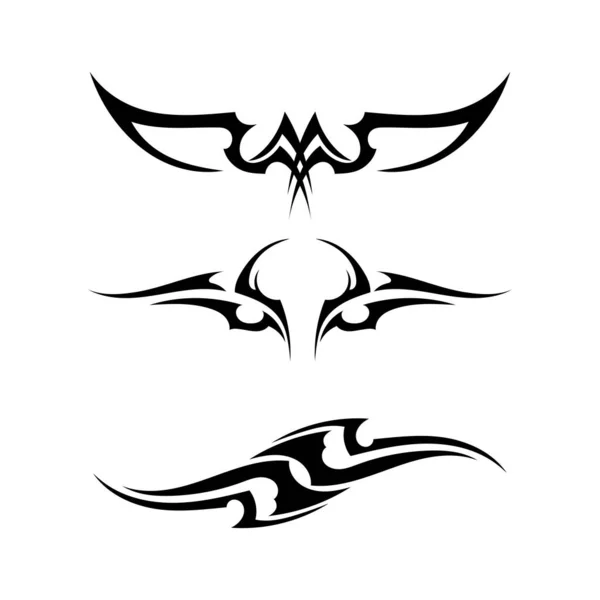 Kmenové Etnické Tetování Ikona Vektorové Ilustrace Design — Stockový vektor