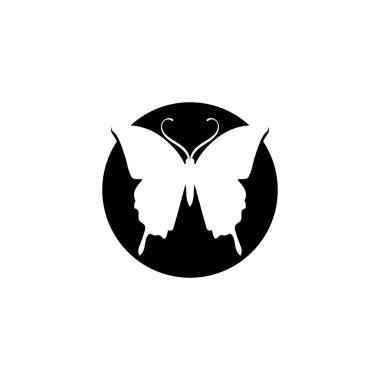 Vektör Kelebek kavramsal basit renkli simge Logo Vektörü Hayvan