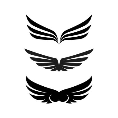 Falcon Wings Logo Şablonu vektör logo tasarımı