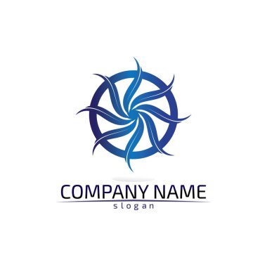 su damlası Logo Şablonu vektör çizimi dekoru