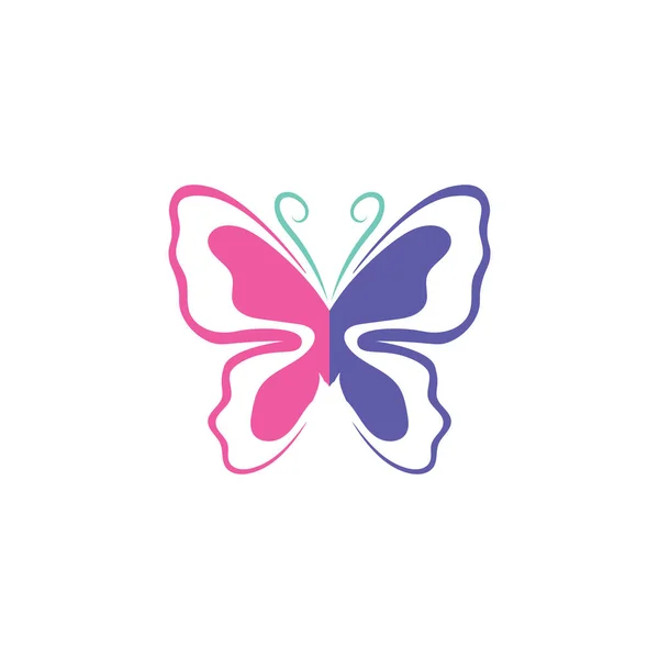 Vector Butterfly Concettuale Semplice Icona Colorata Logo Vector Animal — Vettoriale Stock