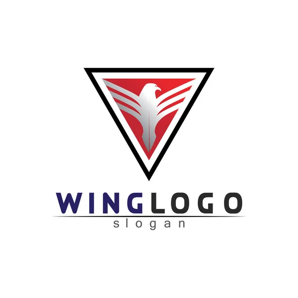 Návrh Loga Pro Vektorové Ikony Falcon Wings — Stockový vektor