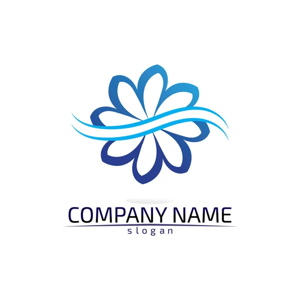 Water Drop Logo Template Vector Illustration Desig — Stock Vector