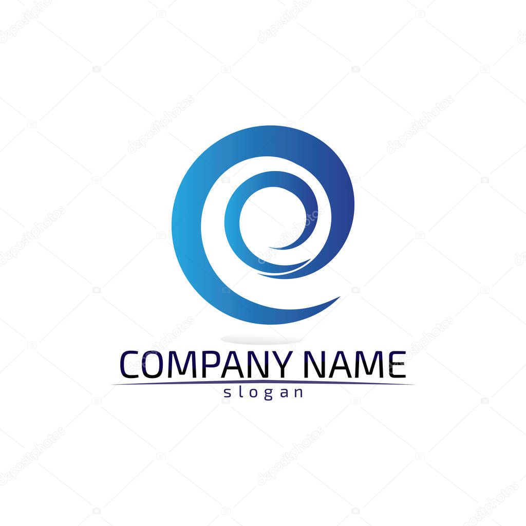Water drop Logo Template vector illustration desig