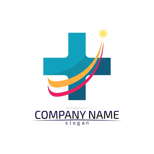 Hospital Carel Logosu Semboller Şablon Simgeleri Uygulaması — Stok Vektör