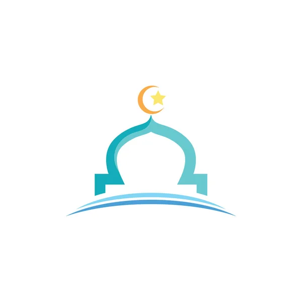 Mešita Ramadhan Islámský Design Arabský Deník — Stockový vektor